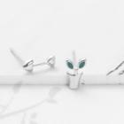 925 Sterling Silver Non-matching Plant & Shovel Earring Stud Earring - 1 Pair - Silver - One Size