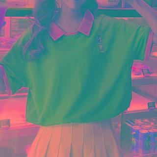 Color-block Short Sleeve Polo Shirt