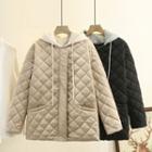 Hooded Panel Quilted Jacket