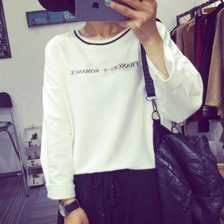 Lettering Loose Fit Long-sleeve T-shirt