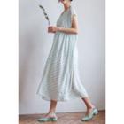Cap-sleeve Floral Chiffon Long Dress