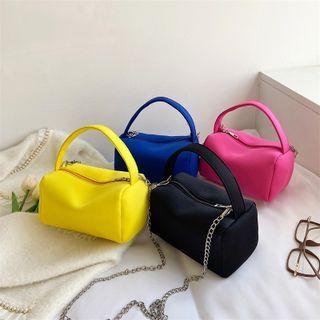 Chain Top Handle Zip Crossbody Bag
