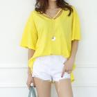 Strappy Boxy-fit T-shirt
