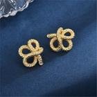 Alloy Flower Stud Earring 1 Pair - Gold - One Size
