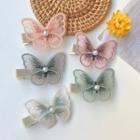 Faux Pearl Lace Butterfly Hair Clip