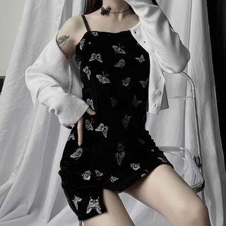 Spaghetti Strap Mini Dress / Cardigan