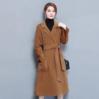 Pocketed Tie Waist Coat