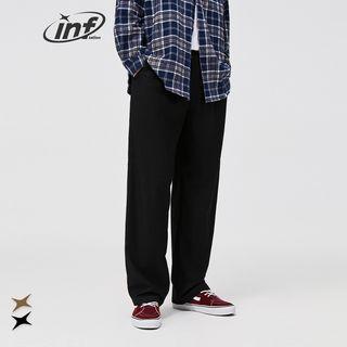 Unisex Pleated Straight-cut Loose Dress Pants