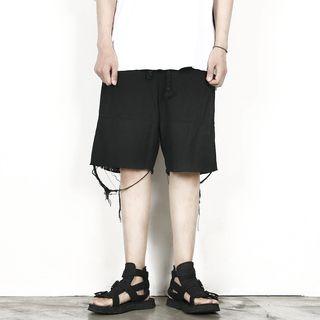 Distressed Harem Shorts