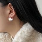 Sterling Silver Earrings Silver - One Size