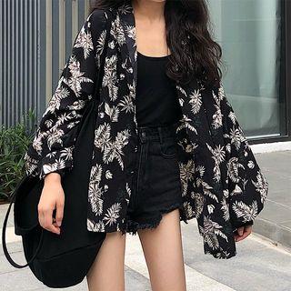 Floral Shirt Black - One Size