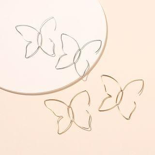Butterfly Open Hoop Earring