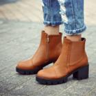 Block Heel Chelsea Boots