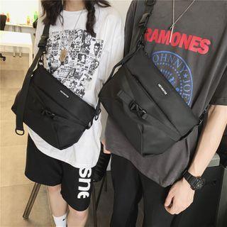 Buckled Canvas Belt Bag Black - One Size