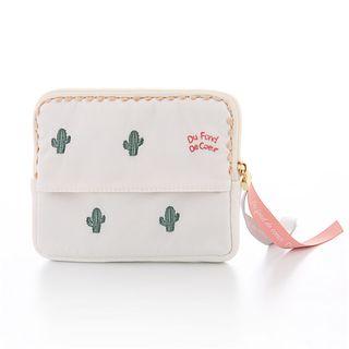 Embroidered Zip Pouch