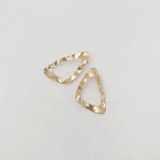 Triangle Openwork Earrings Gold - One Size