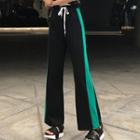 Two-tone Wide-leg Sweatpants