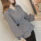 Gingham A-line Blouse
