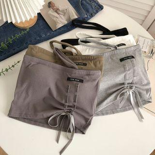 Drawstring Padded Tube Top