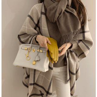 Tassel-detail Wool Blend Scarf