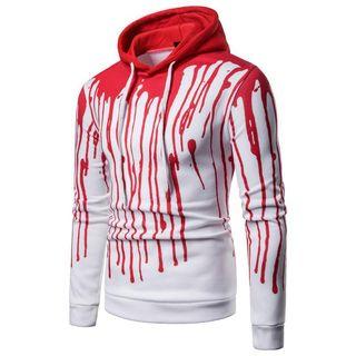 Splash-ink Print Hoodie