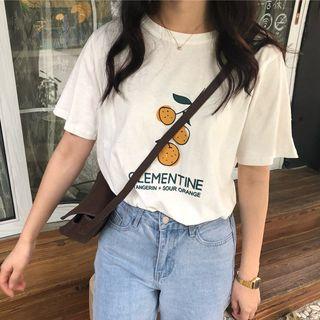 Short-sleeve Clementine Print T-shirt