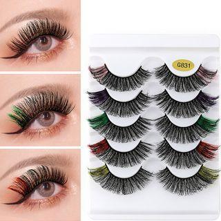 False Eyelashes G831 - Black - One Size