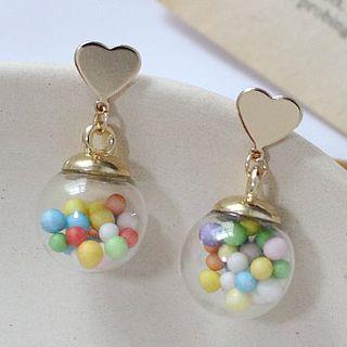 Ball Drop Earring 1 Pair - Gold - One Size