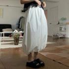 Puffy Midi A-line Skirt