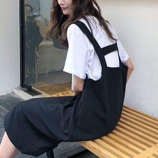 Open Back Pinafore Dress
