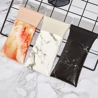 Tie-dyed Faux Leather Glasses Pouch