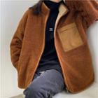 Reversible Plain Fleece Jacket