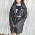 Toggle-button Wool Blend Duffle Coat