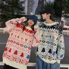 Couple Matching Tree Print Pullover