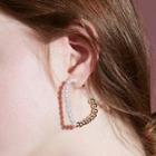 925 Silver Plating Bead Hook Earring As Shown In Figure - One Size
