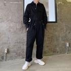 Belted Shirt Jumpsuit