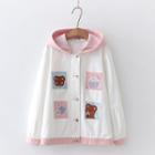 Hooded Bear Embroidered Jacket