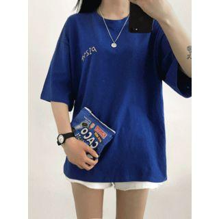 Pizza Printed Loose-fit T-shirt