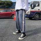 Logo Straight-cut Pants