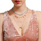 Chain-drop Metal-accent Choker