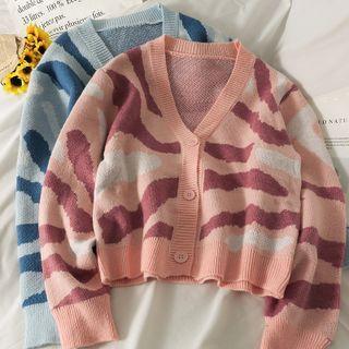Tiger-print Cardigan