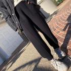Knit Straight-leg Jogger Pants