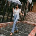 Short-sleeve See-through Blazer