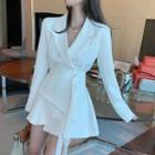 Long-sleeve Wrap Blazer Dress