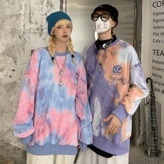 Couple Matching Tie-dye Printed Sweatshirt