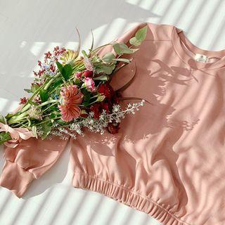 Drop-shoulder Banded-hem Pullover