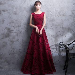 Sleeveless A-line A-line Evening Gown