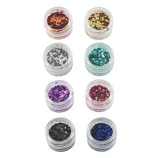 3 Concept Eyes - Nail Glitter (4 Types) Gold+peach