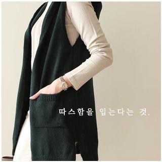 Open-front Hooded Vest