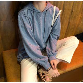 Striped Hoodie Long-sleeve T-shirt
